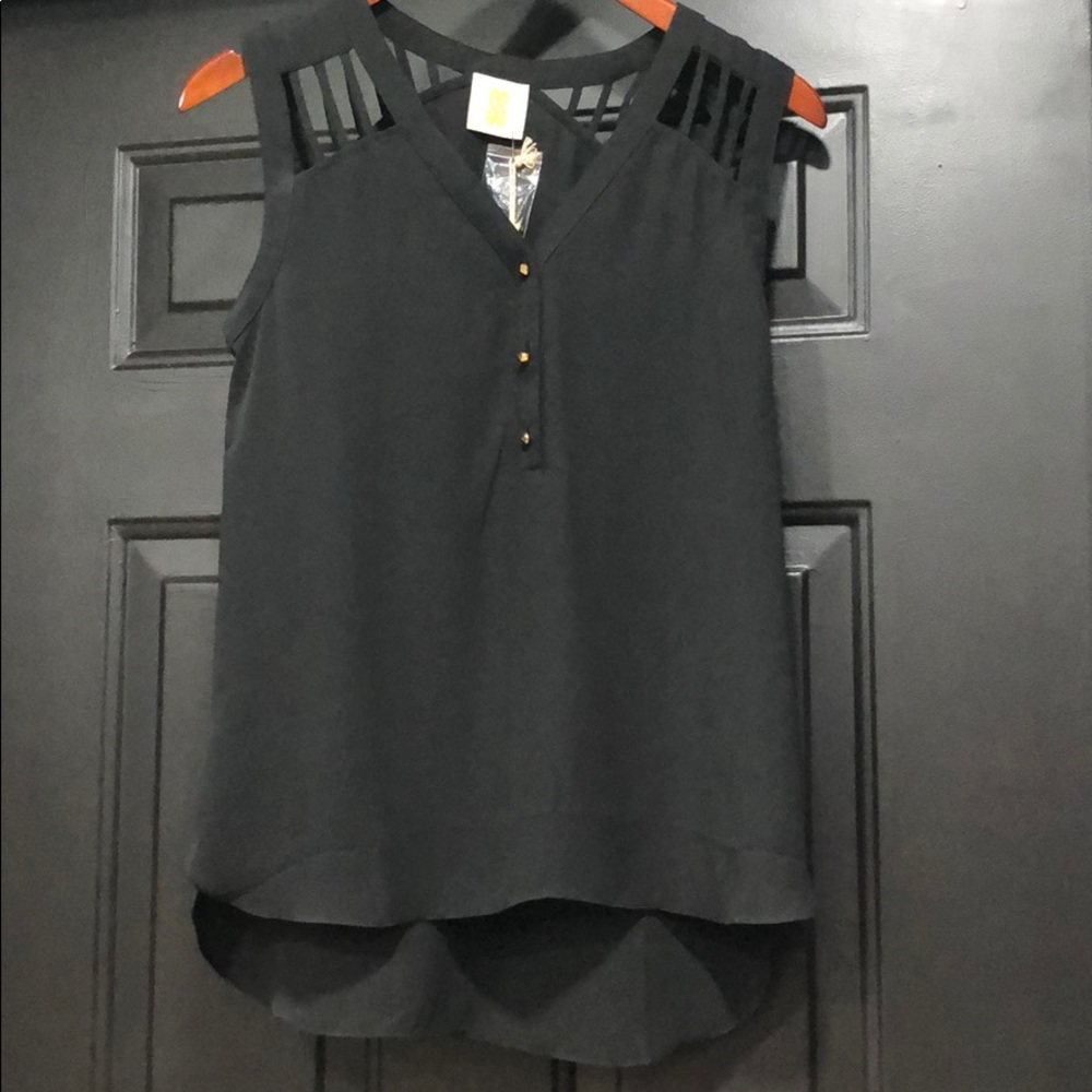 Women’s SIS Black and Gold Top